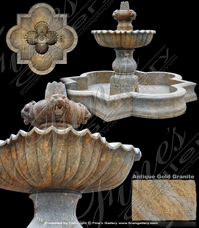 Search Result For Marble Fountains  - Green Pedestal Fountain - MF-1114