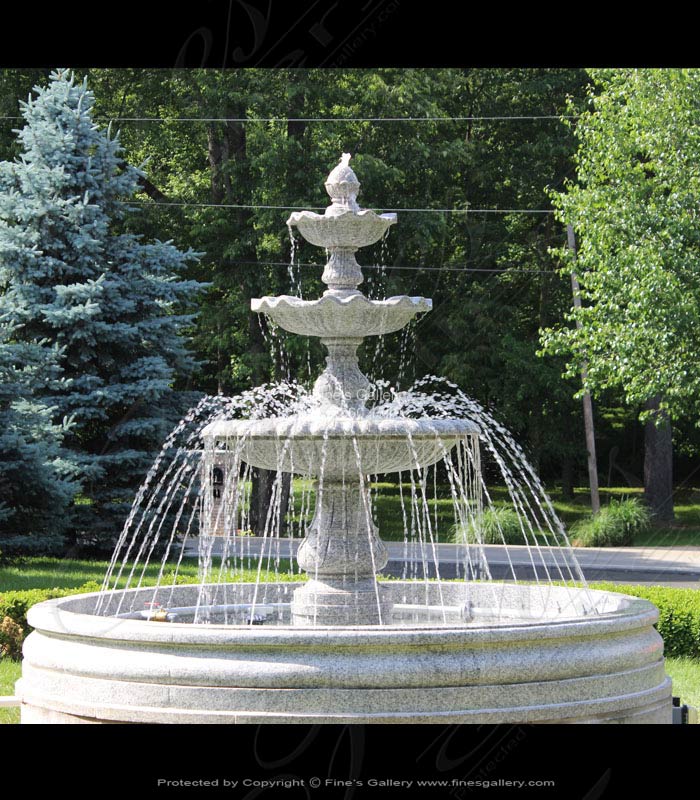 Marble Fountains  - Imperial Granite Garden Fountain - MF-1335
