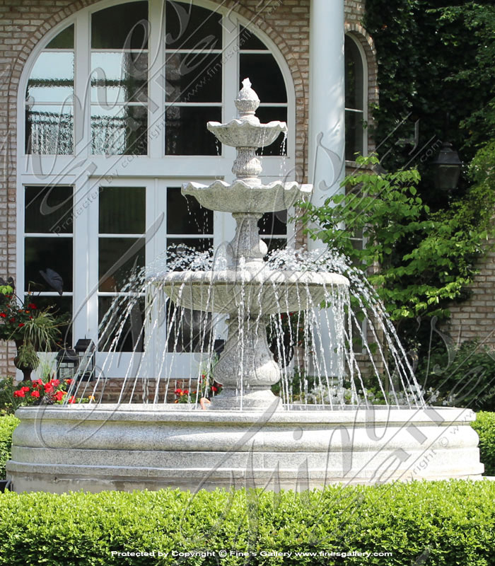Marble Fountains  - Imperial Granite Garden Fountain - MF-1335