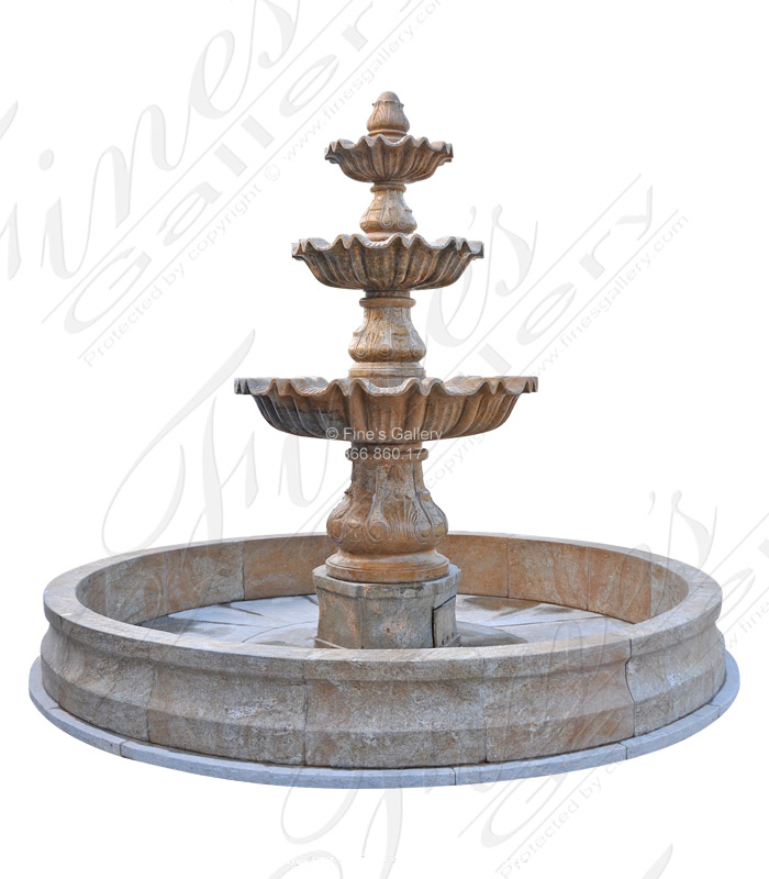 Search Result For Marble Fountains  - Oversized Granite Tiered Fount - MF-1666