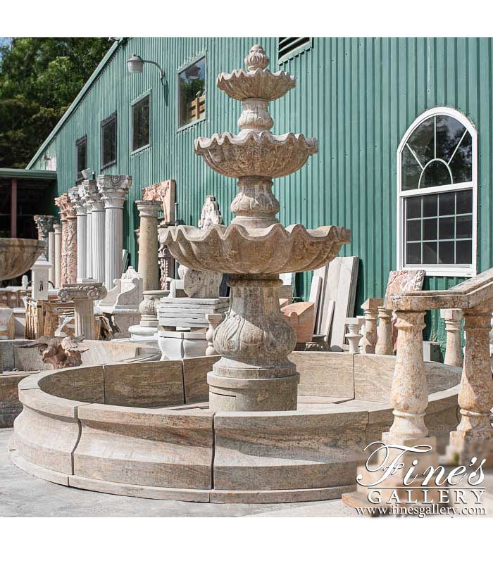 Search Result For Marble Fountains  - 3 Tier Marble Fountain - MF-1049