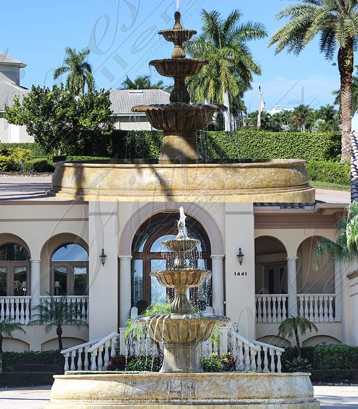 Marble Fountains  - Massive Granite Fountain - MF-1453