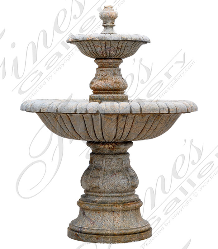Marble Fountains  - Napoli Brown Marble Fountain - MF-1633