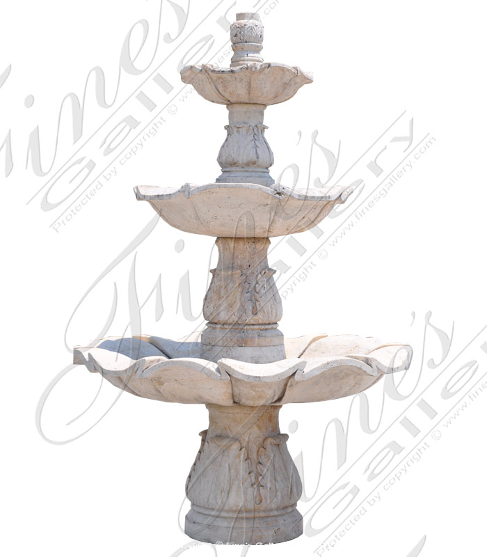 Marble Fountains  - Rustic Tiered Fountain - MF-1511