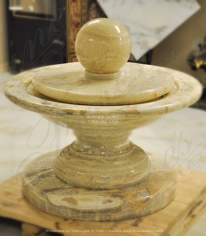 Search Result For Marble Fountains  - Onyx Sphere Fountain - MF-1573