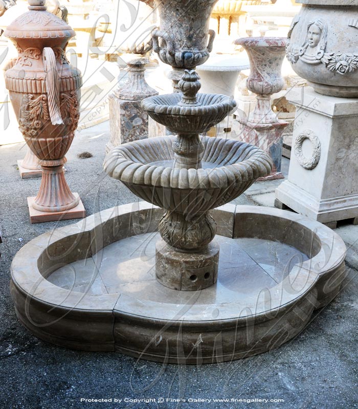 Marble Fountains  - Verona Granite Courtyard Fountain - MF-1272
