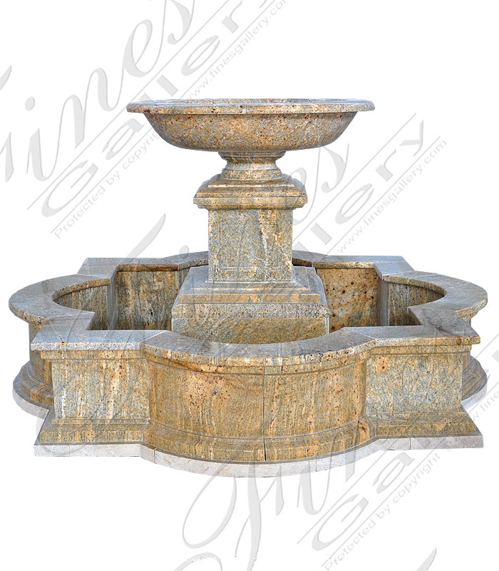 Marble Fountains  - Rustic Granite Garden Fountain - MF-1651
