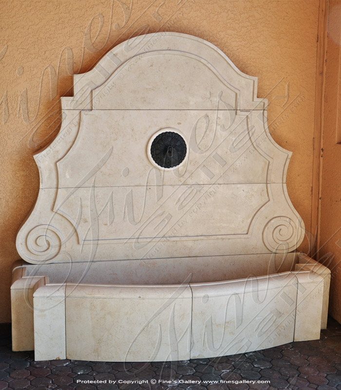 Marble Fountains  - Granite Wall Fountain Feature - MF-1340