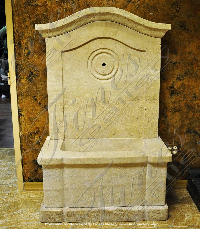 Marble Fountains  - French Provincial Fountain In Antique Marble - MF-1674