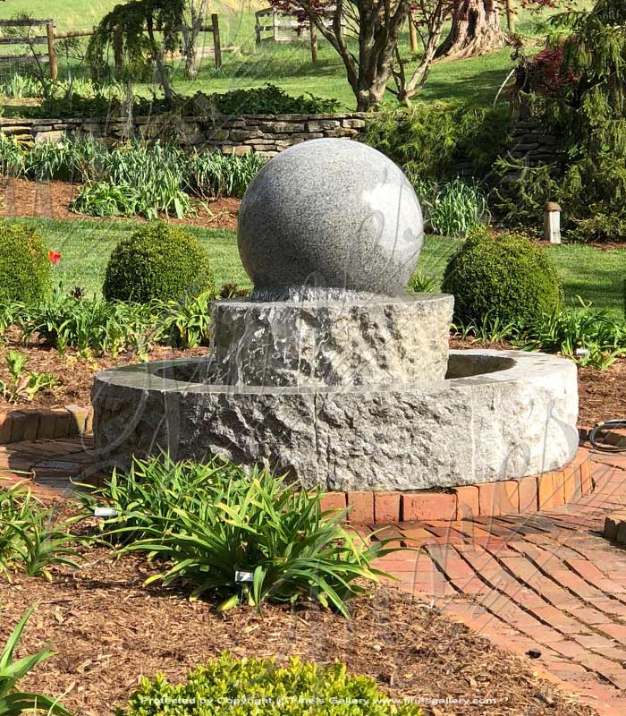 Marble Fountains  - Granite Sphere Fountain - MF-1819