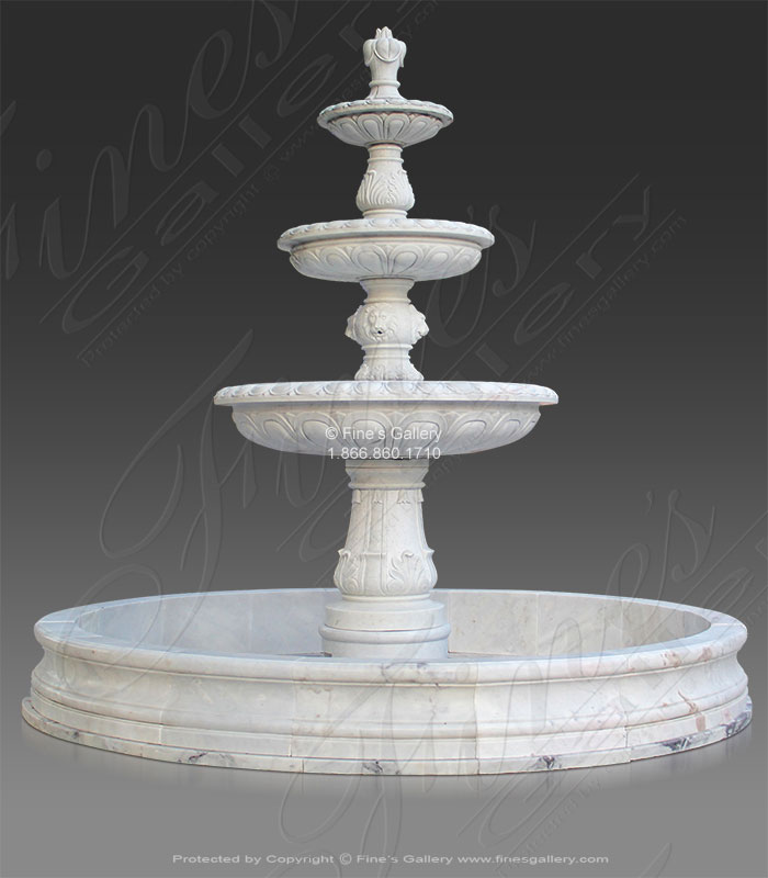 Marble Fountains  - Grand Tiered Marble Fountain - MF-1884