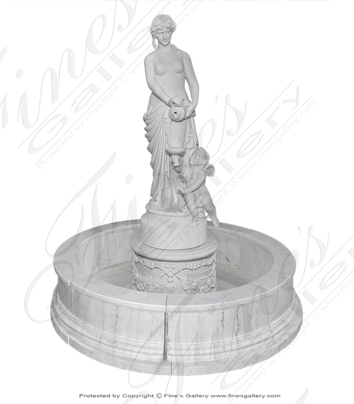 Marble Fountains  - Roman Cherub Cup - MF-1956