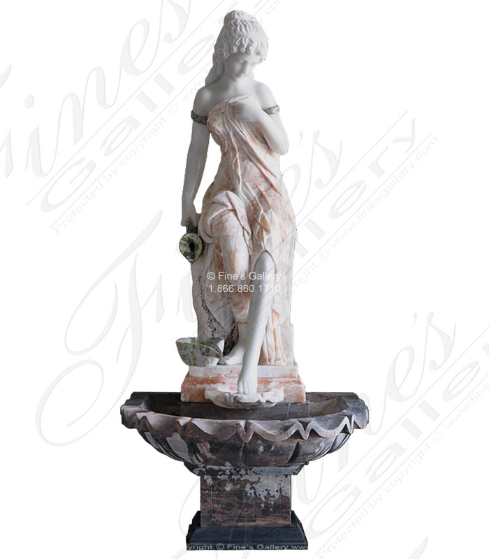 Victorian Lady Marble Fountain II