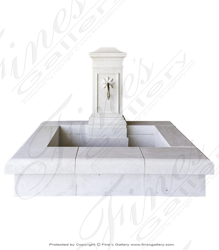 Search Result For Marble Fountains  - French Limestone Shell Motif Wall Fountain - MF-1908