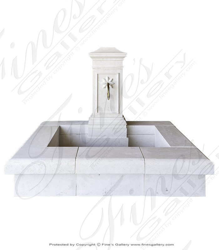 Search Result For Marble Fountains  - French Limestone Wall Fountain  - MF-2025