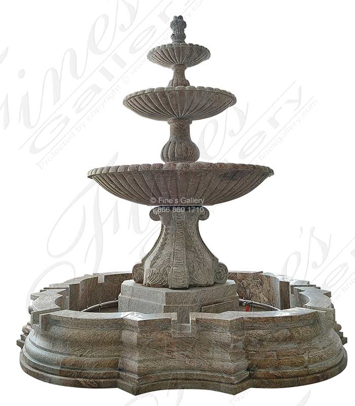 Marble Fountains  - An Outstanding Quality Bespoke Fountain In Solid Granite - MF-2338