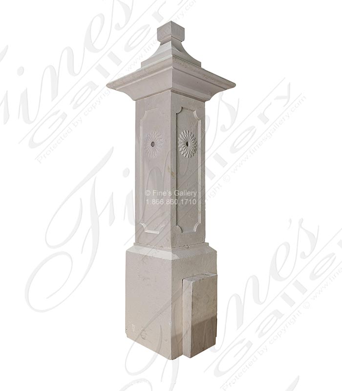 Marble Fountains  - A French Country Style Fountain In French Limestone - MF-2350