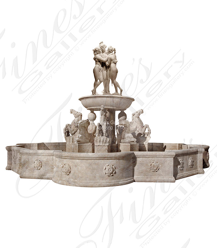 Marble Fountains  - Fountain Of The Three Graces - MF-241