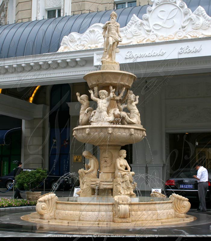 Greco Roman Marble Fountain