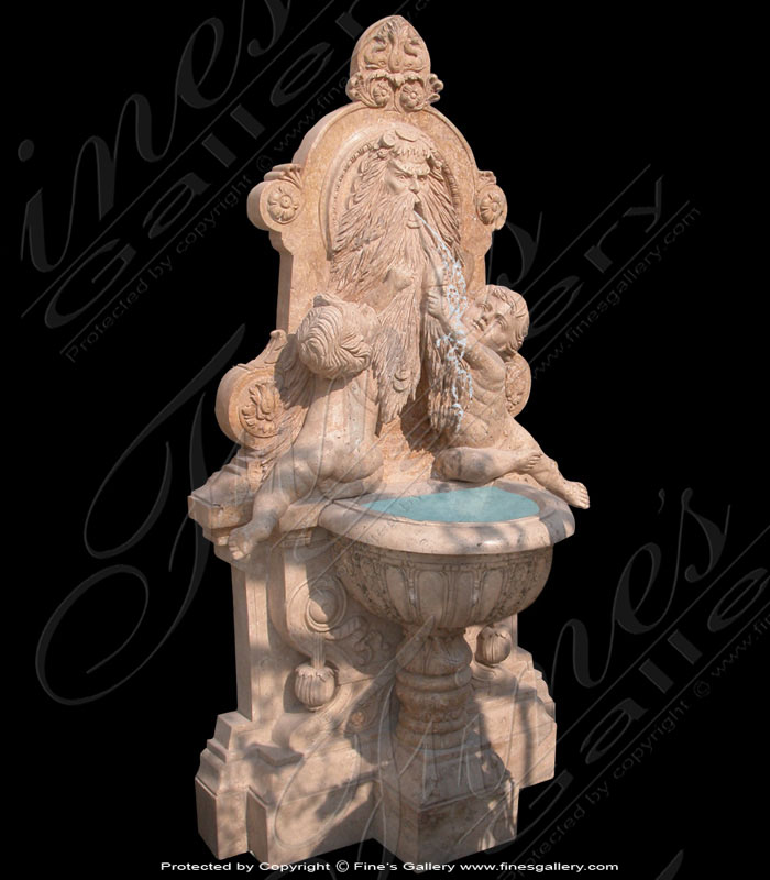 Marble Fountains  - Mythical Wall Fountain - MF-310