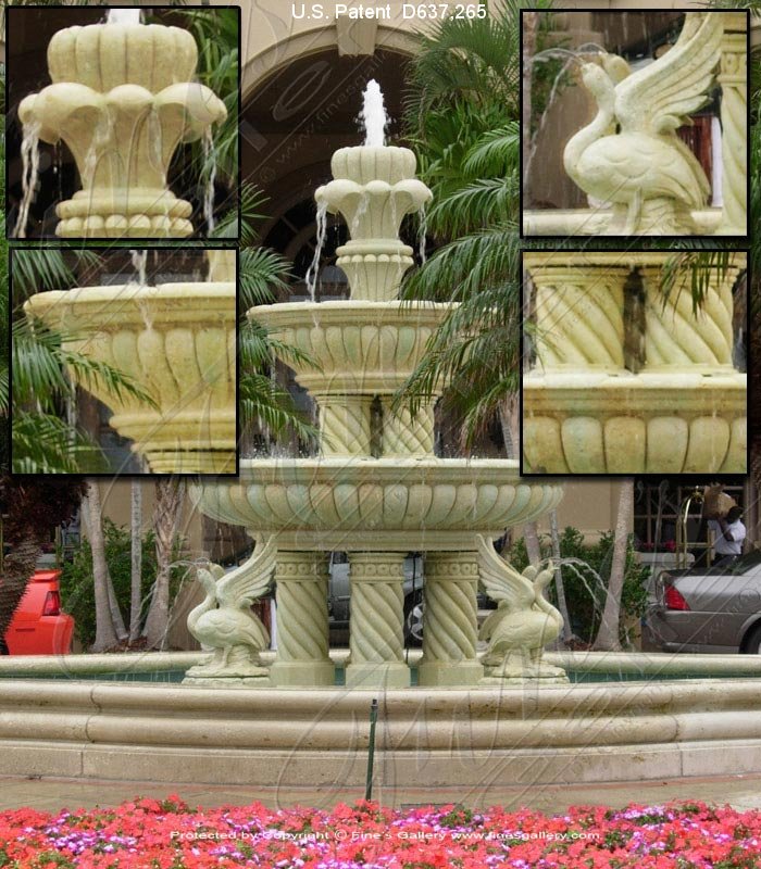 Search Result For Marble Fountains  - Graceful Swan Fountain - MF-329