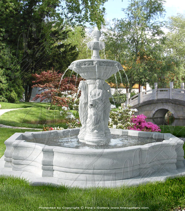 Statuary style Marble fountains