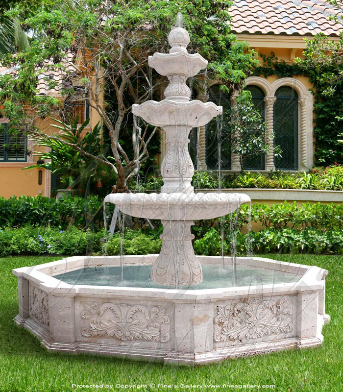 Marble Fountains  - 3-Tier Antique Beauty Fountain - MF-562