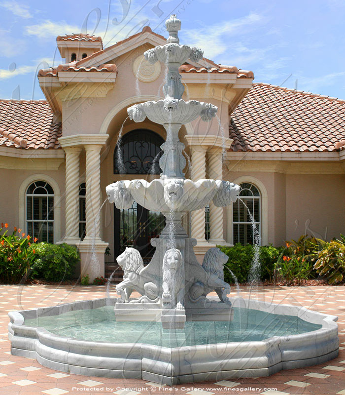 Lion Head Marble Fountains