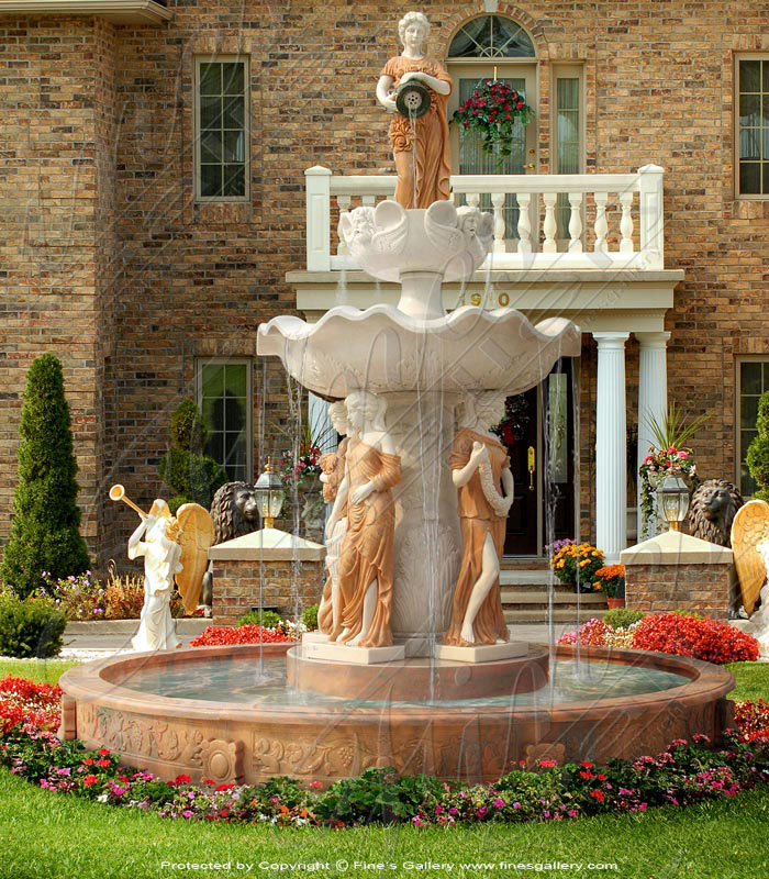 1Marble Fountains  - Rosetta Muses Fountain - MF-597