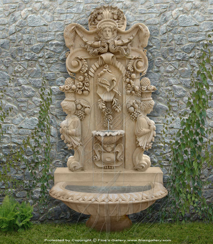 Marble Fountains  - Mythical Wall Fountain - MF-609