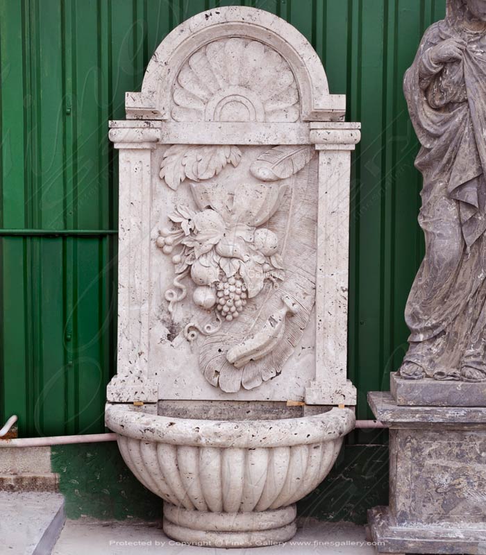 Marble Fountains  - Tuscan Wall Fountain - MF-790