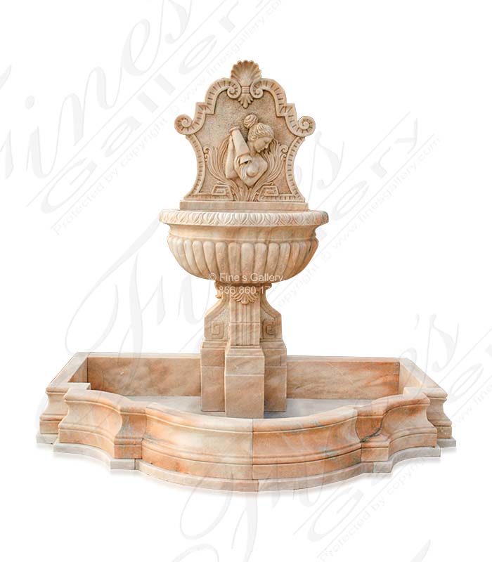 Search Result For Marble Fountains  - Grecian Maiden Wall Fountain - MF-871