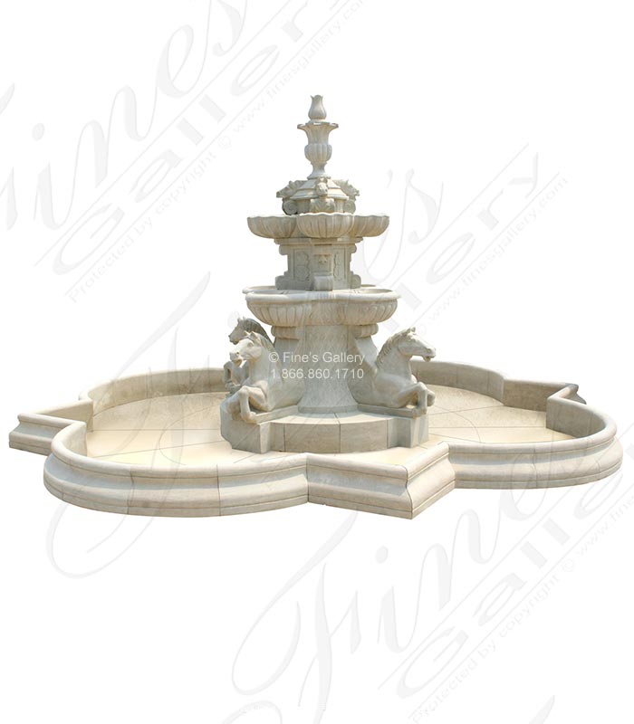 Marble Fountains  - Horse Utopia Fountain - MF-873