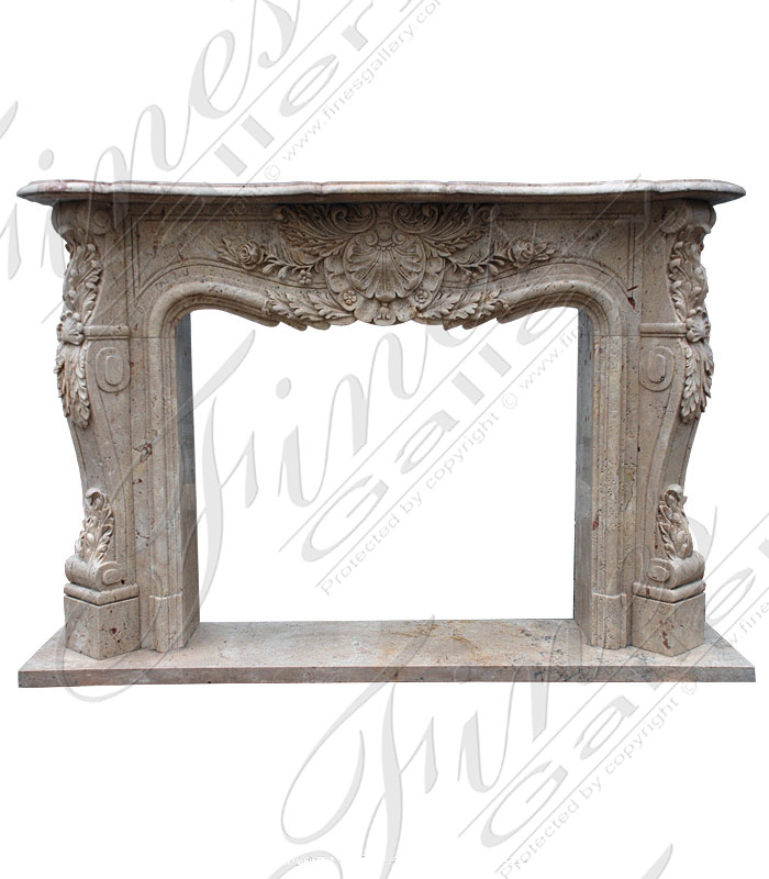 Search Result For Marble Fireplaces  - French Countryside Marble Fireplace - MFP-1123