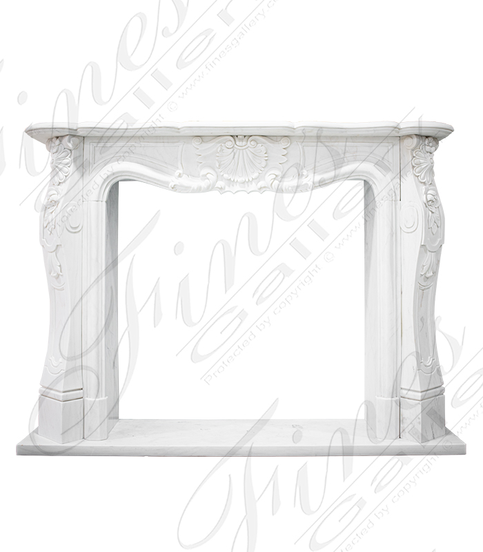 Marble Fireplaces  - Classic French Mantel Fireplace - MFP-1207