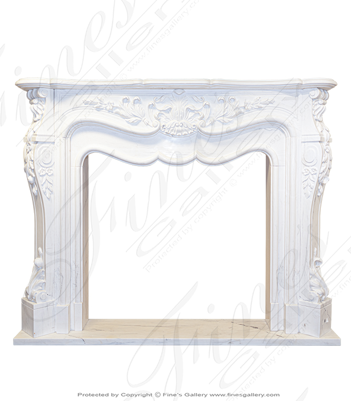 Search Result For Marble Fireplaces  - Oversized French Style In Cream Marble - MFP-804