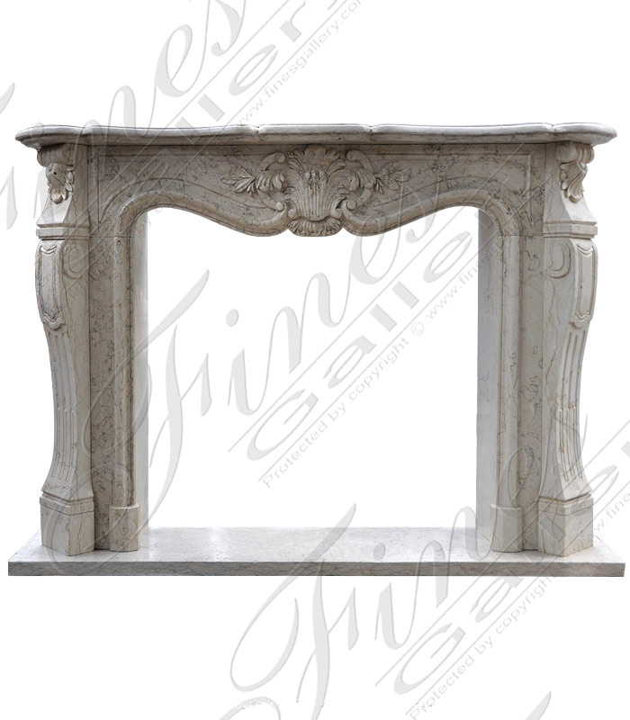 Search Result For Marble Fireplaces  - Italian Bianco Perlino Mantel - MFP-1588