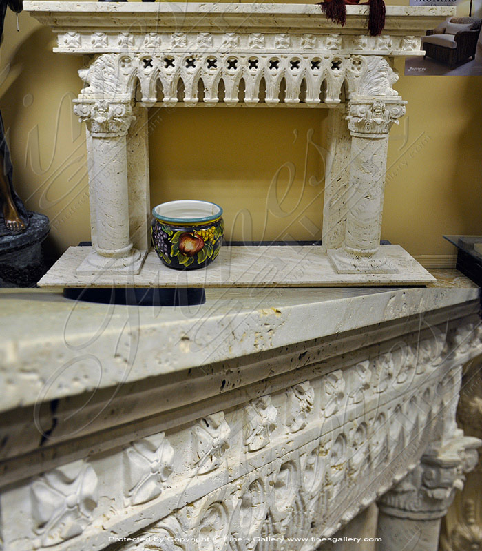 Marble Fireplaces  - Marble Fireplace - MFP-1387