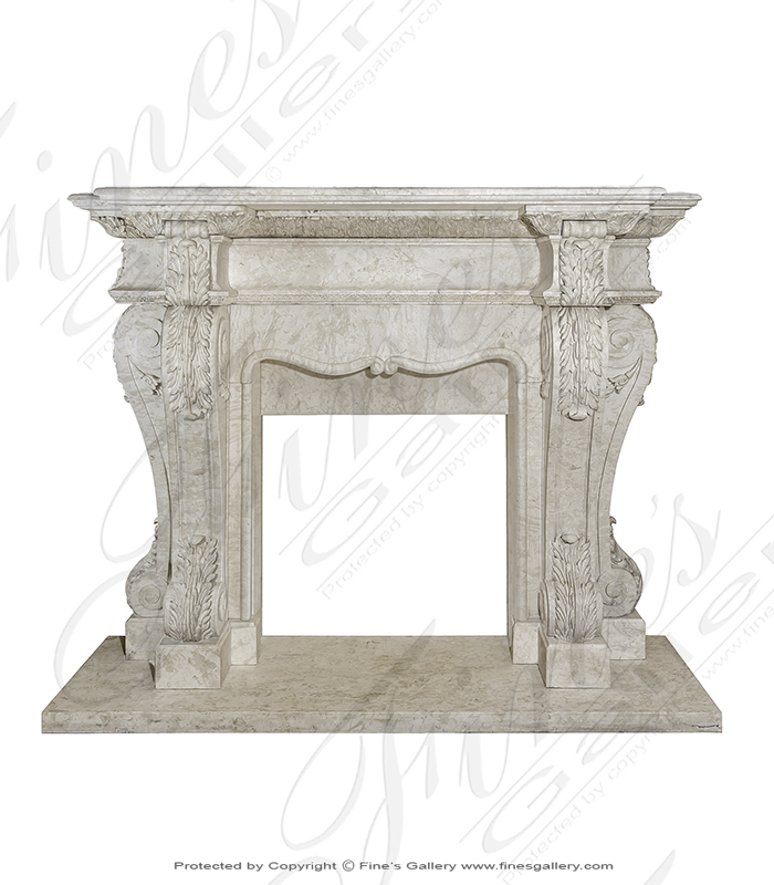 Search Result For Marble Fireplaces  - Bianco Perlino Marble Fireplace Mantel - MFP-1282