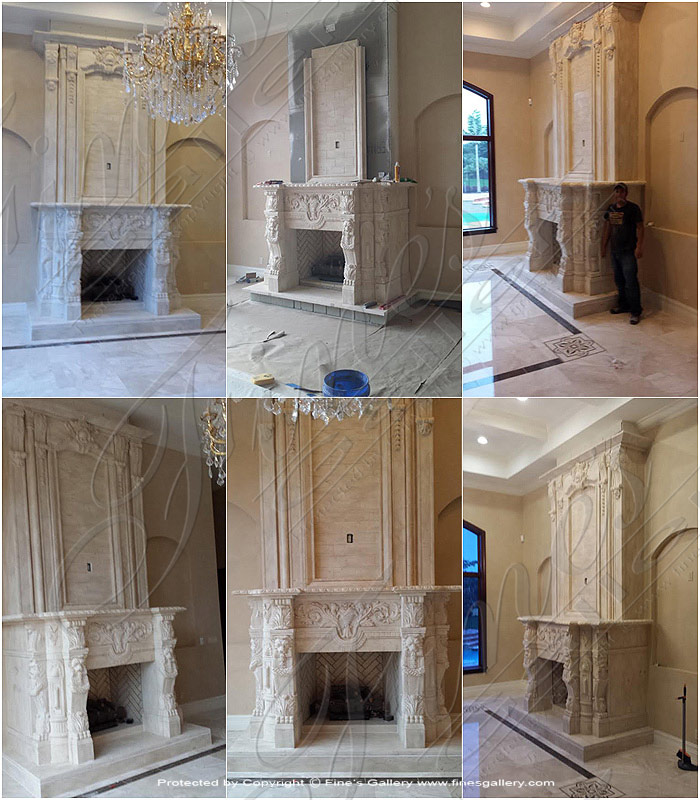 Marble Fireplaces  - Overmantel Installation - MFP-1530