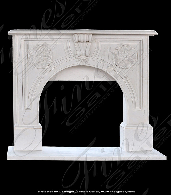 Marble Fireplaces  - Arched Marble Fireplace - MFP-1582