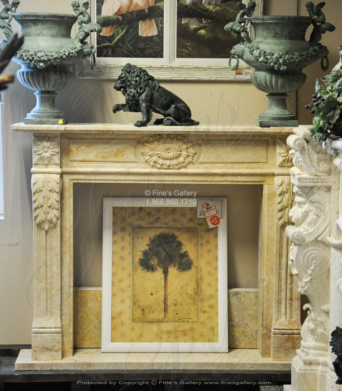 Marble Fireplaces  - Beige Regency Mantel - MFP-1750