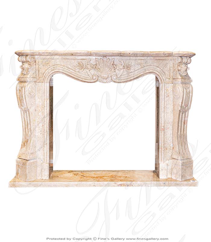 Marble Fireplaces  - Traditional French Mantel - MFP-1757