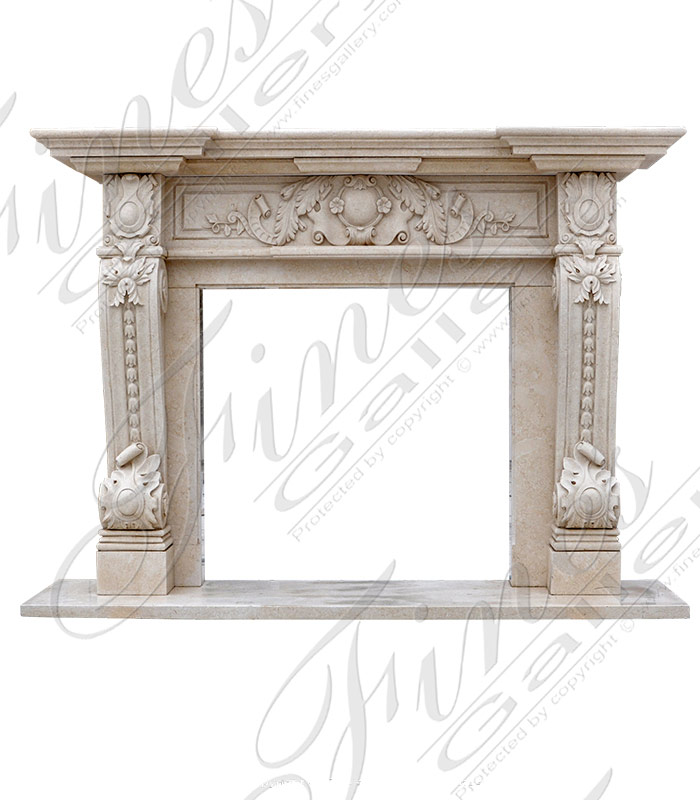 Marble Fireplaces  - Tuscany Lux Marble Fireplace - MFP-1760