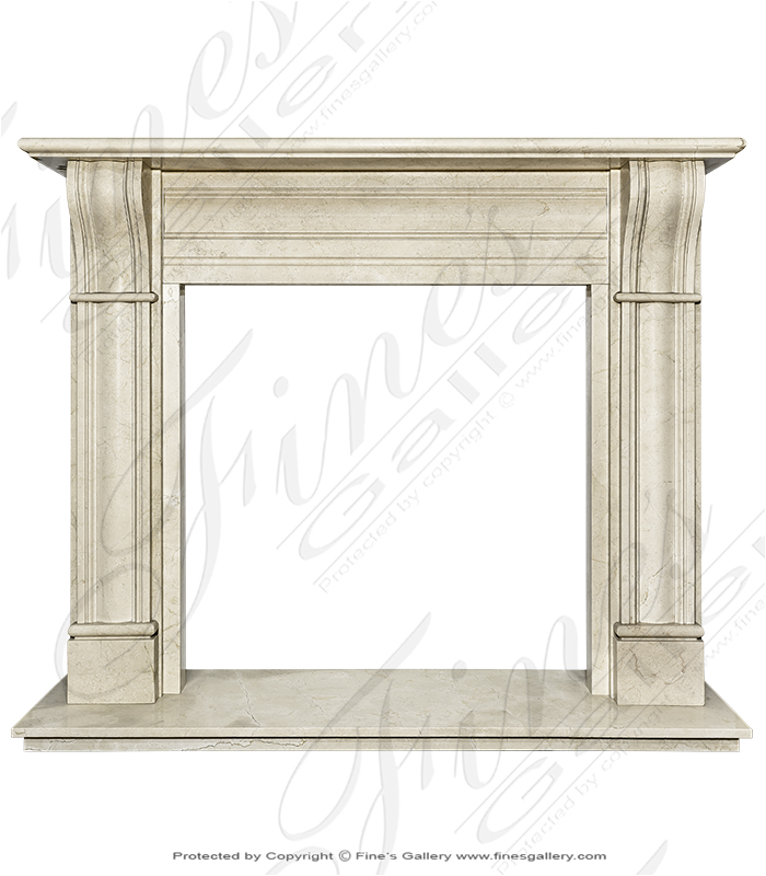 Fireplace Under3000s  - Cream Marble Surround - MFP-1783