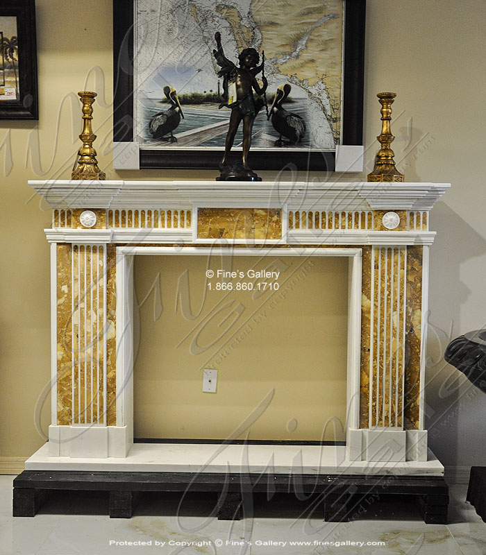 Marble Fireplaces  - Neoclassical Marble Fireplace - MFP-1795
