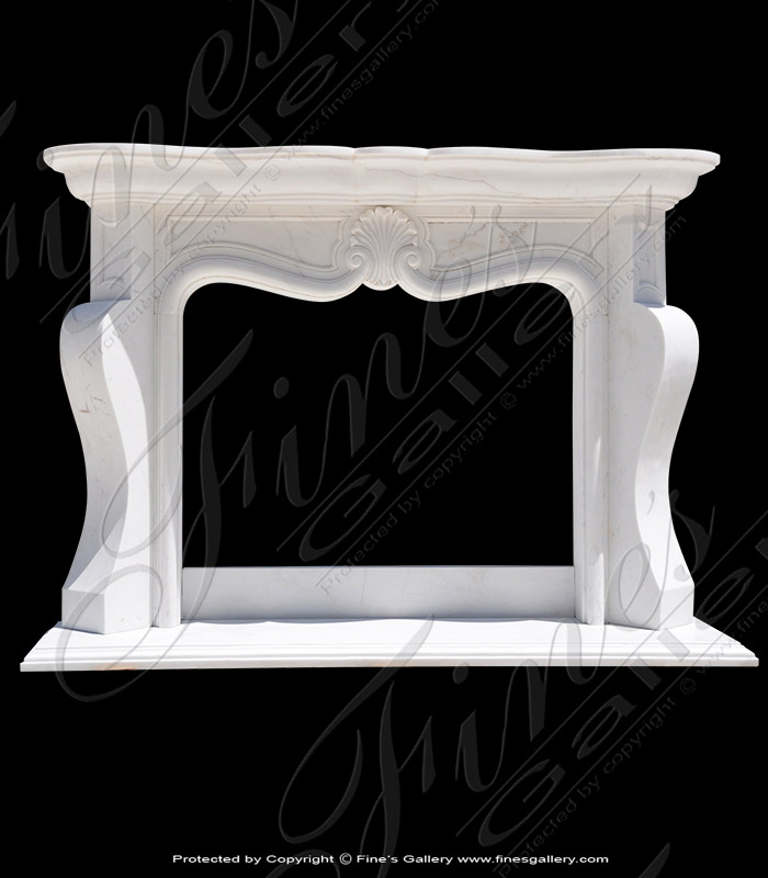 Marble Fireplaces  - Transitional French Marble Surround - MFP-1801