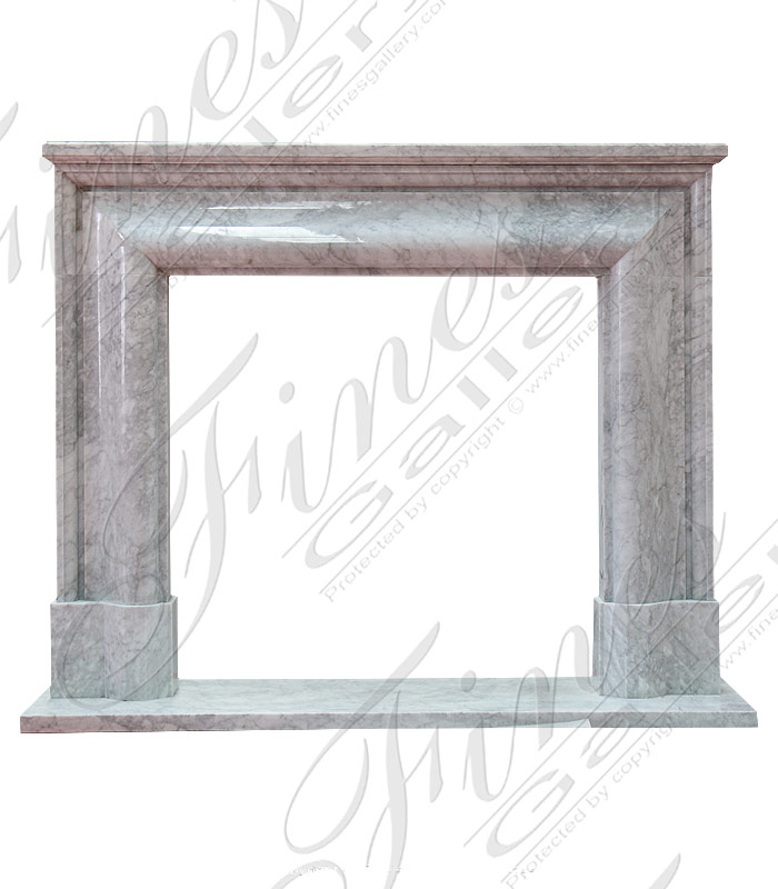 Marble Fireplaces  - French Limestone Bolection Surround With Sleek Shelf - MFP-2214