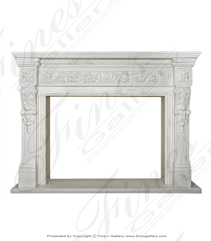 Marble Fireplaces  - Luxurious Regency Marble Firep - MFP-1879