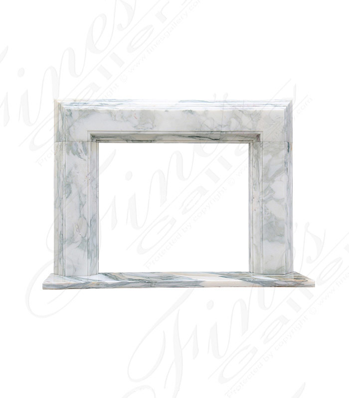 Marble Fireplaces  - Luxurious Modern Marble Mantel - MFP-1896